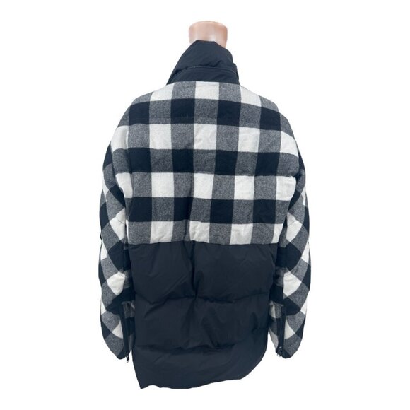 Woolrich Buffalo Check Water Repellent Puffy Down Coat Jacket NWOT - Picture 12 of 16